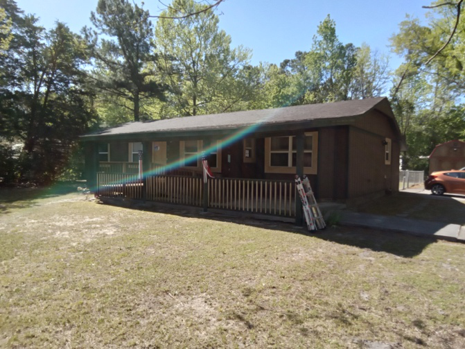 An exterior of a house